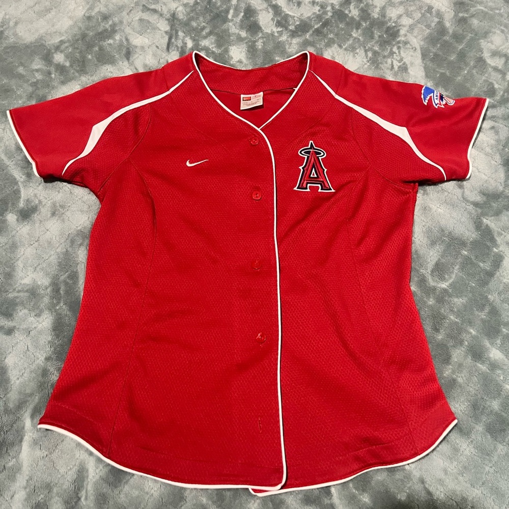 Nike Red Angels Jersey with White Trim S - Picture 1 of 8